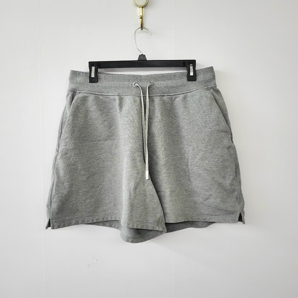 Lululemon All Yours High Rise Short 7" Heathered Core Medium Grey Sz 12